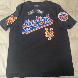 New York Mets PRO Standard Black Short Sleeve Tee NWT